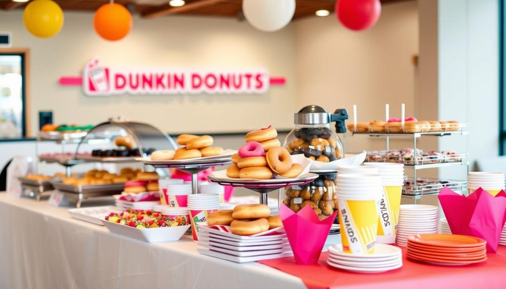 Dunkin Donuts Catering Menu Order Process