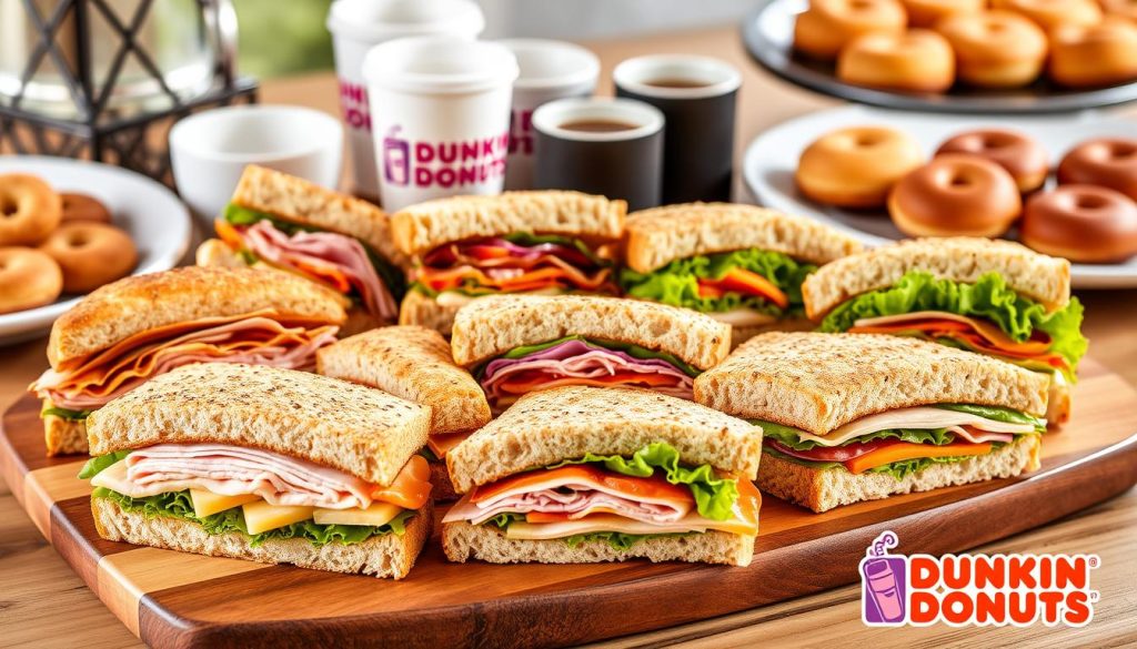 Dunkin Donuts Catering Sandwich Selections