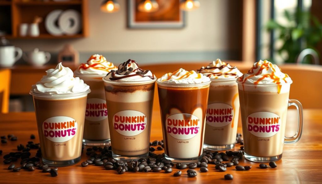 Dunkin Donuts Hot Latte Varieties