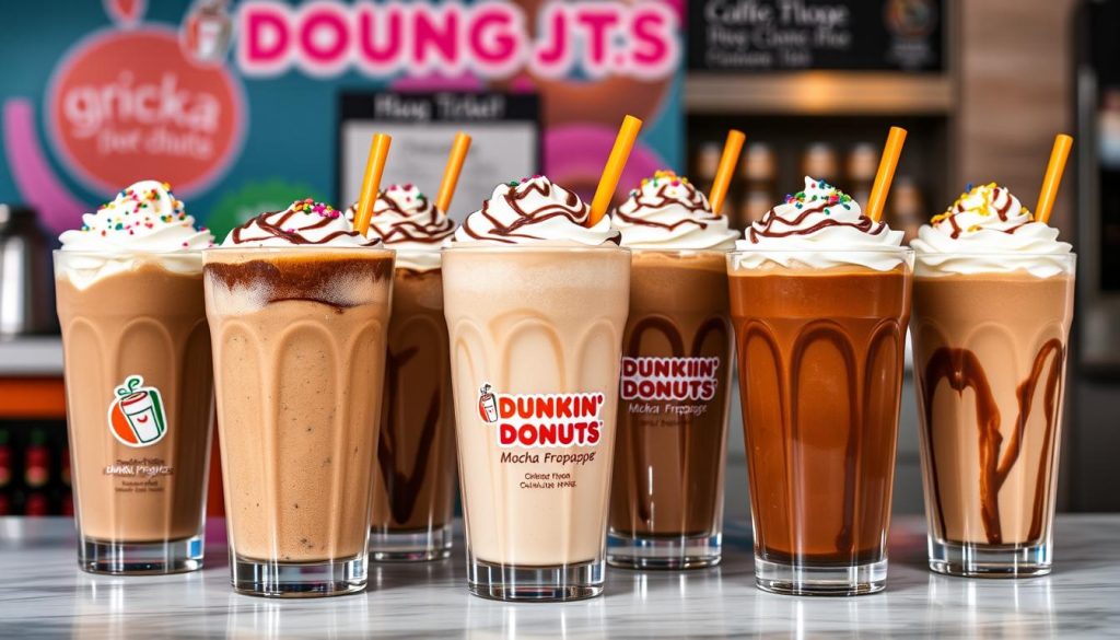 Dunkin' Donuts Mocha Frappe Varieties