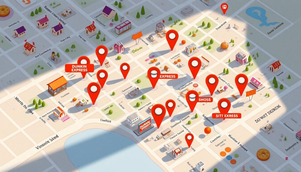 Dunkin Express Location Finder Map