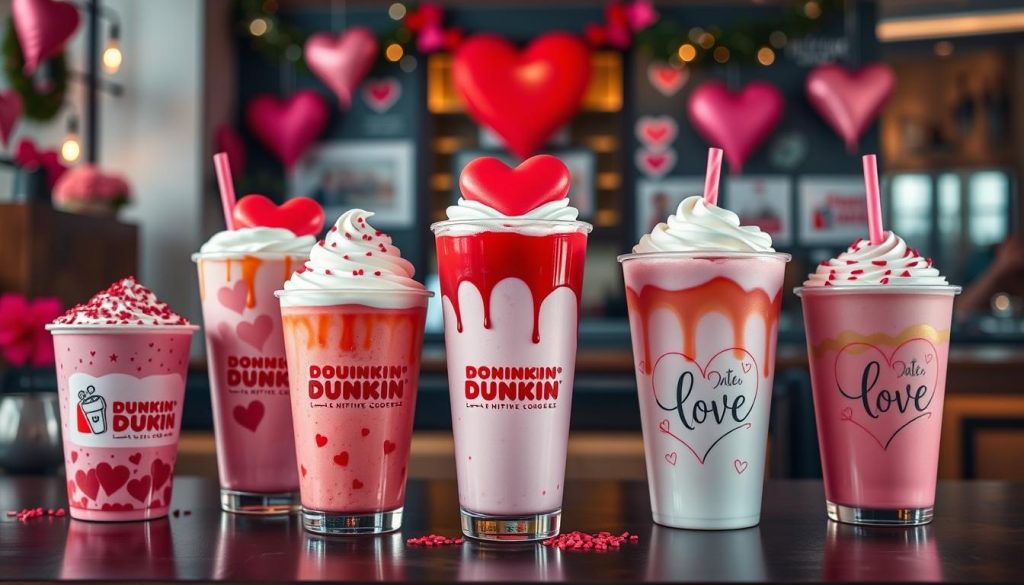 Dunkin Love Themed Drinks