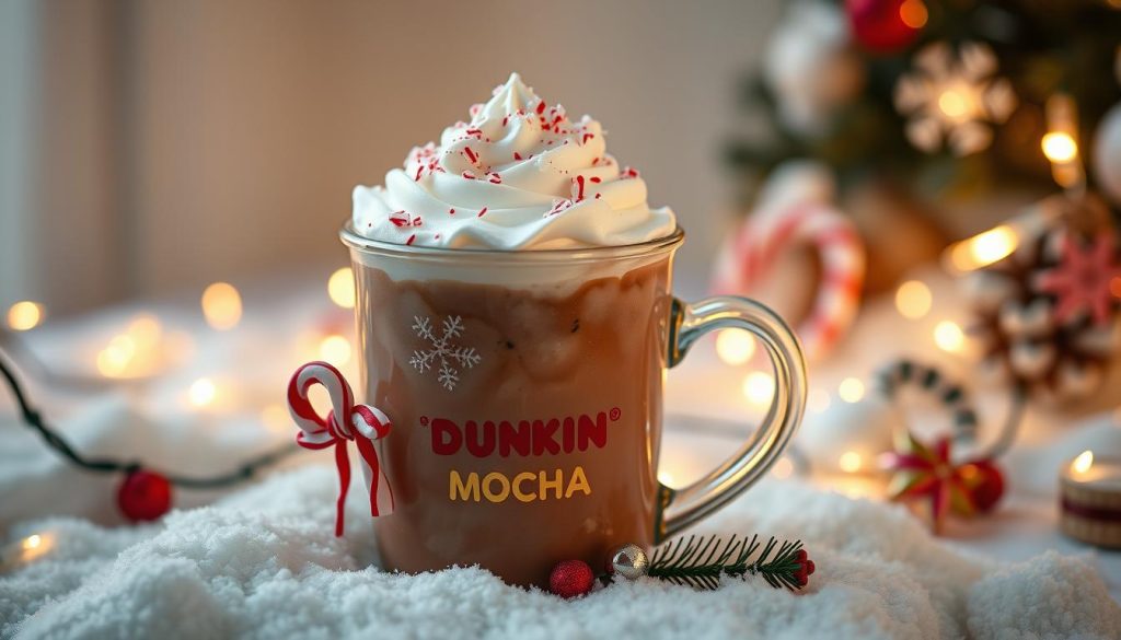 Dunkin Peppermint Mocha Winter Drink