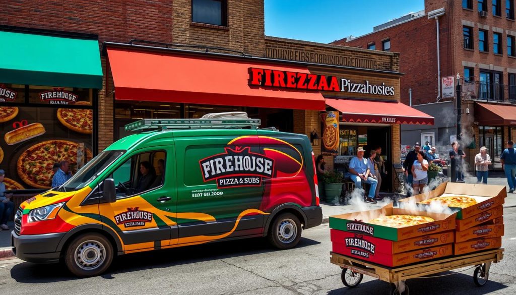 Firehouse Pizza and Subs Delivery Options