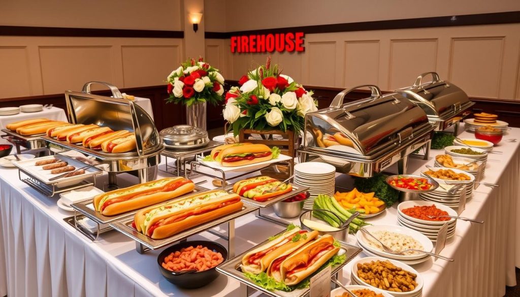 Firehouse Subs Catering Equipment Setup