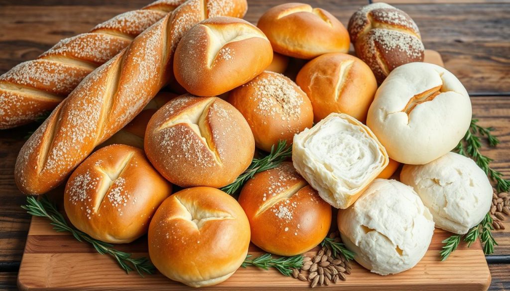 Fresh Sandwich Rolls and Bread Types