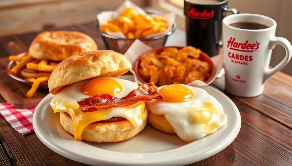 Hardee's 2 for $5 Breakfast Menu Customer Favorites