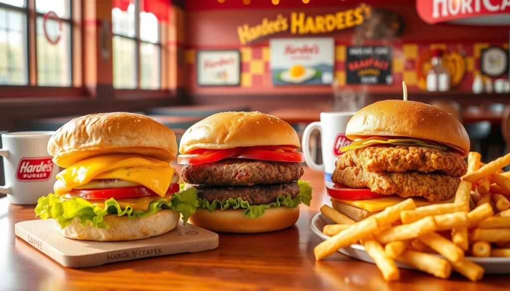 Hardee's Breakfast Burger Options