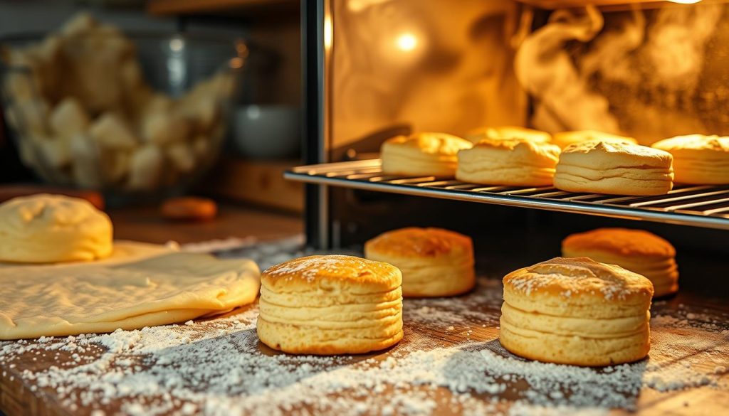 Hardee's Buttery Biscuits Baking Process