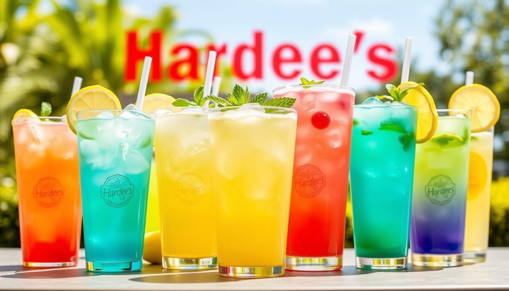 Hardee's Lemonade Drink Menu