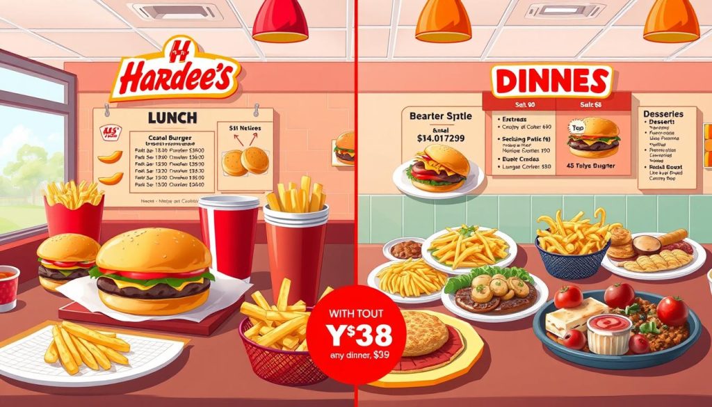 Hardee's Menu Price Comparison