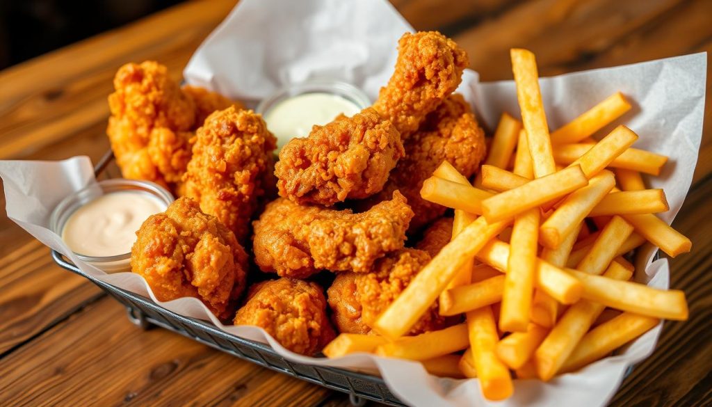 Hardee's chicken and tenders basket