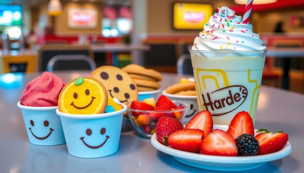 Hardee's kid's desserts selection