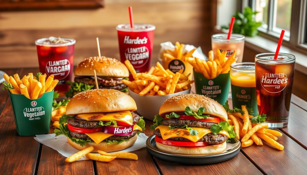 Hardee's vegetarian menu value meals