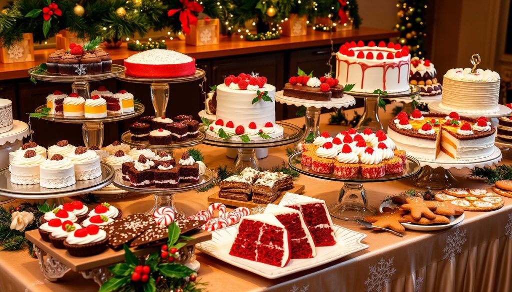 Holiday Dessert Buffet Spread