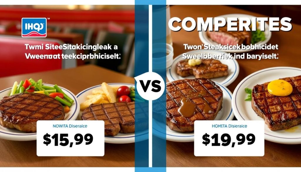 IHOP steak menu comparison