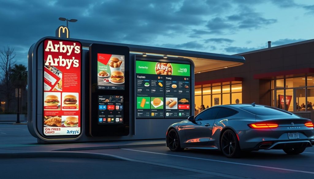 Interactive Menuboard Technology at Arby's Drive Thru