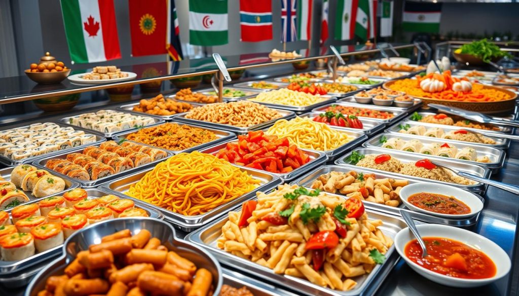 International Cuisine Buffet Station