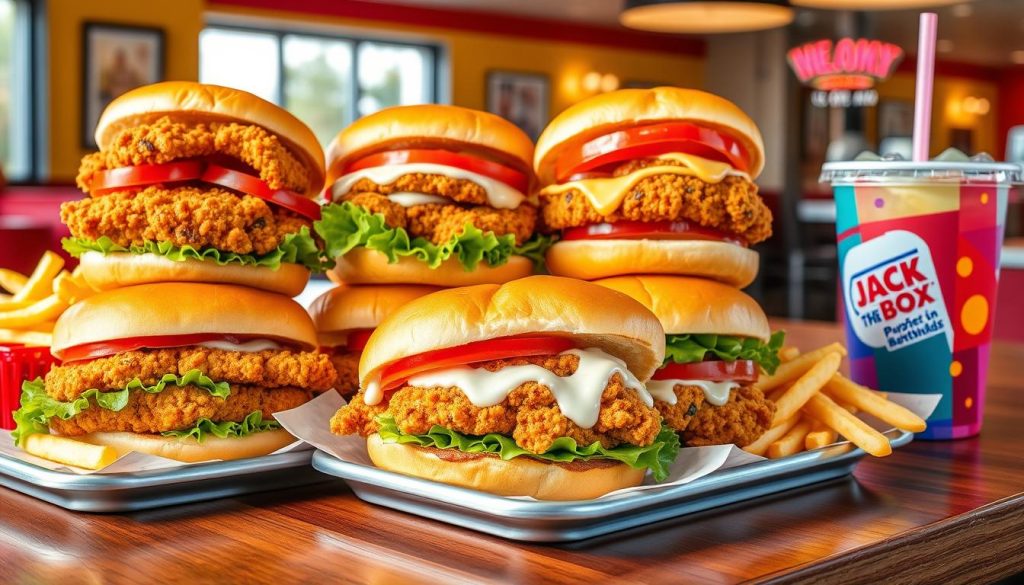 Jack in the Box Chicken Sandwich Selection