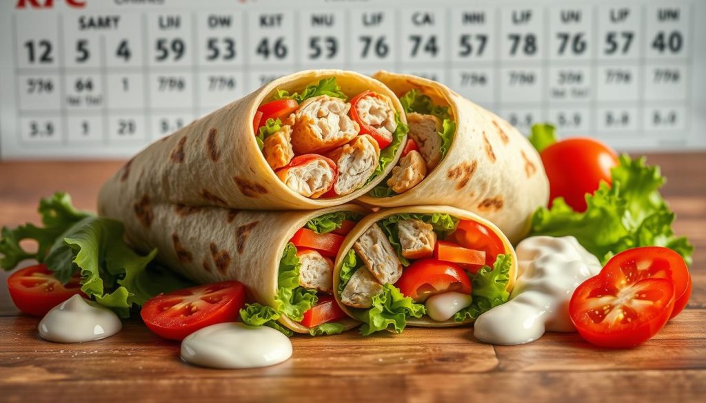 KFC Chicken Wrap Nutritional Details