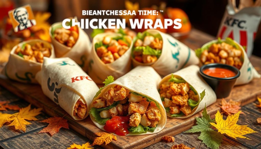 KFC Chicken Wraps Seasonal Menu