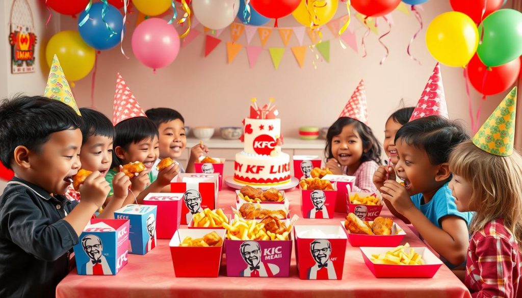 KFC Kids Meal Birthday Party Celebration