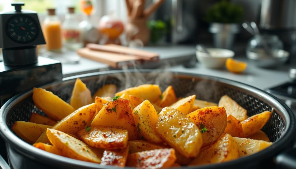 KFC Potato Wedges Preparation