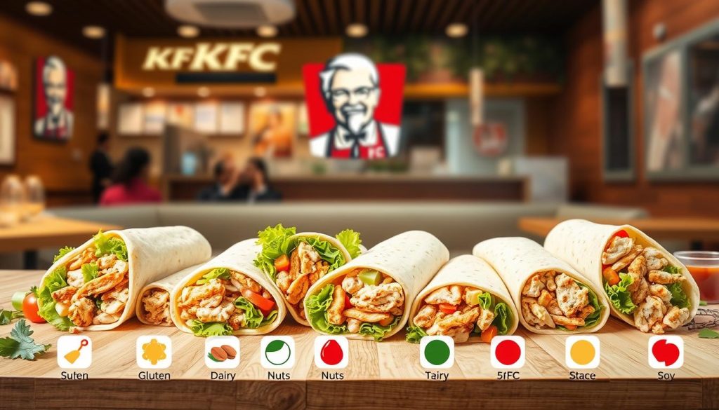 KFC Wrap Allergen Information