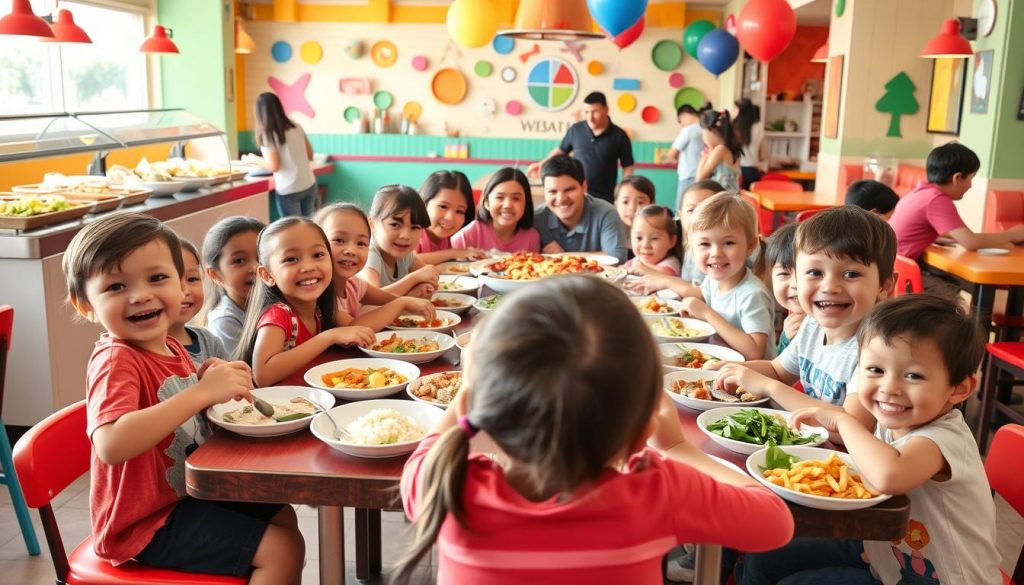 Kids Dining at Family Restaurant Chains