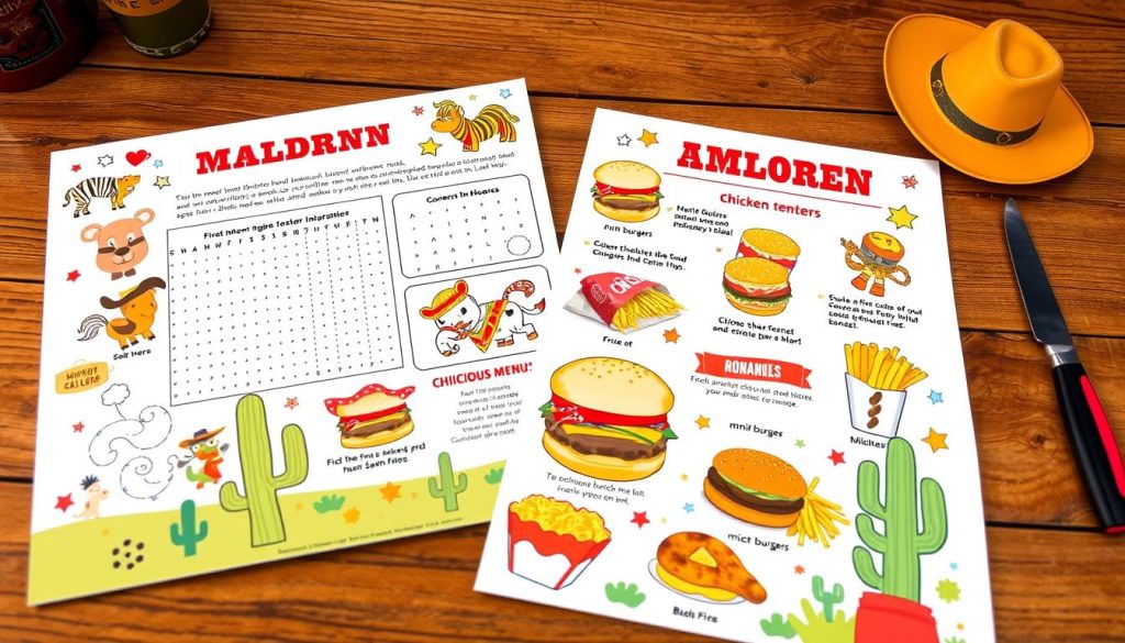 LongHorn Steakhouse Interactive Kids Menu