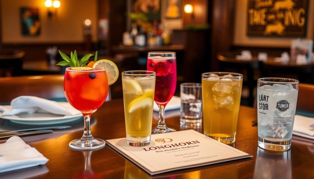 LongHorn Steakhouse Non-Alcoholic Drink Menu