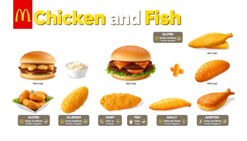 McDonald's Chicken and Fish Allergen Guide