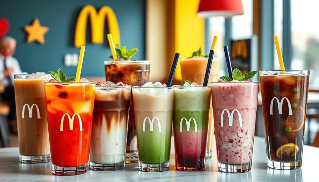 McDonald's Drinks Menu Variety