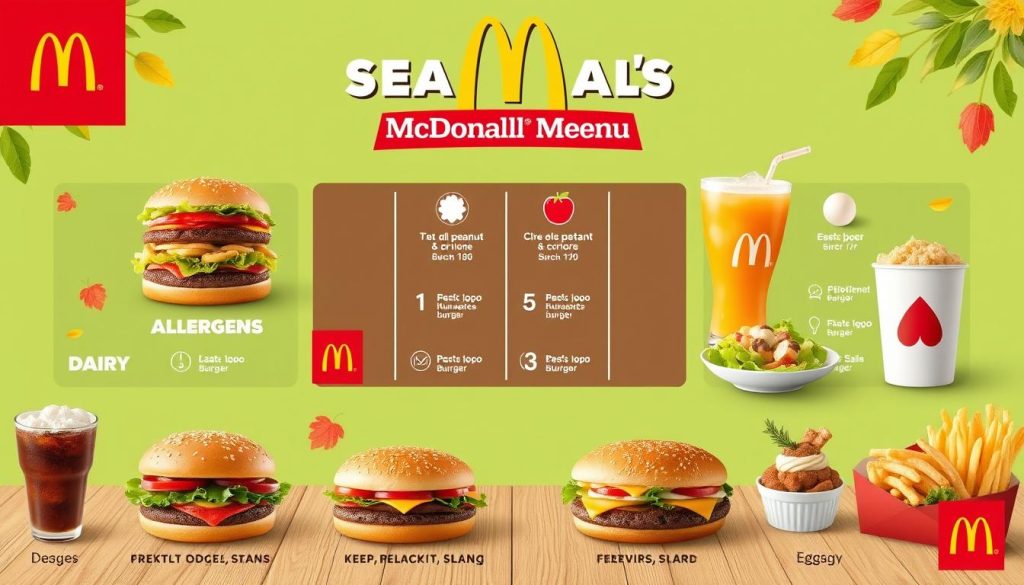 McDonald's Seasonal Menu Allergen Guide