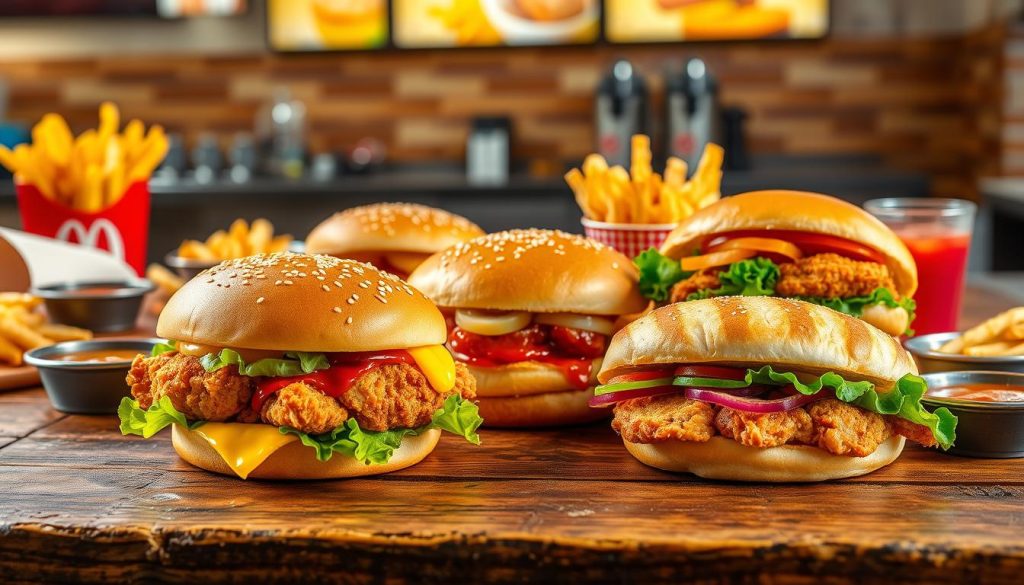 McDonald's chicken sandwich options