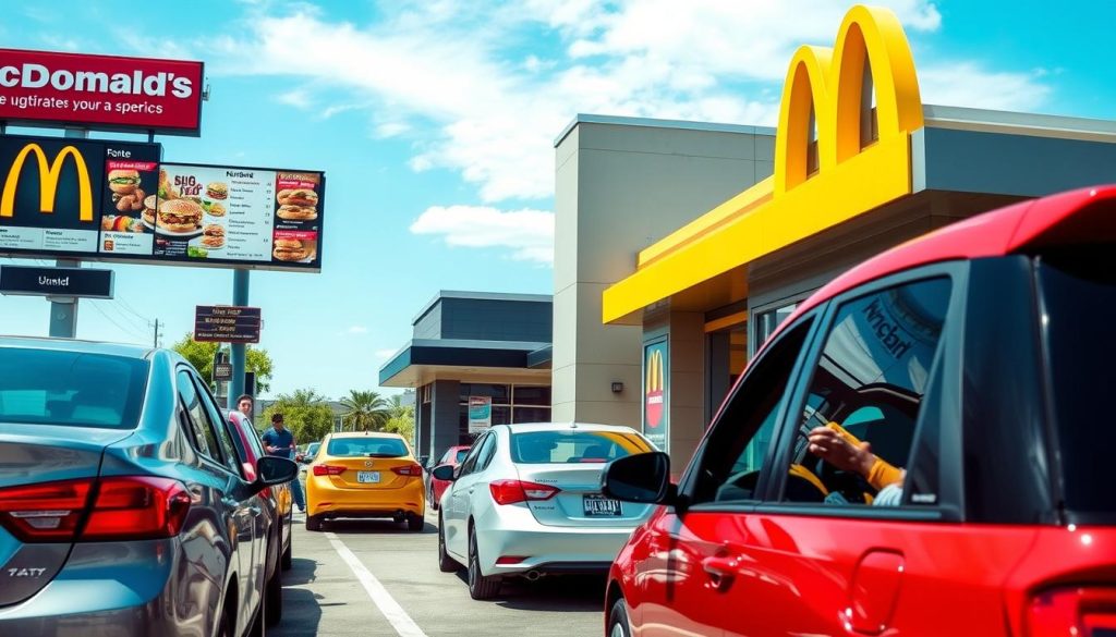 McDonald's drive-thru service