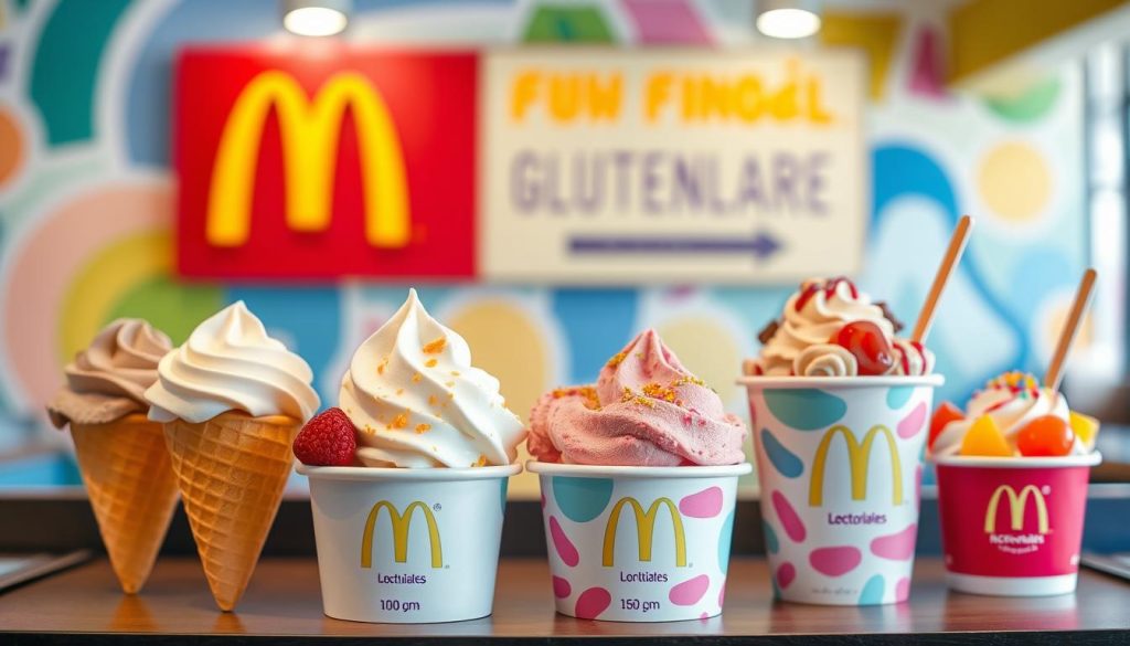 McDonald's gluten-free ice cream options