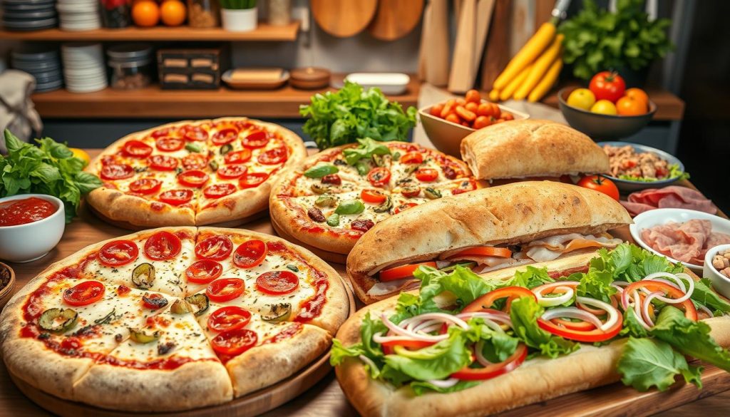 Nutritional Information for Pizza and Subs