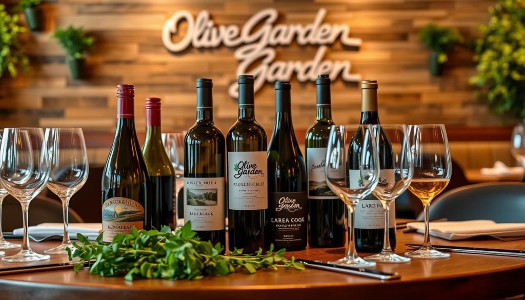 Olive Garden Wine and Beverage Selection