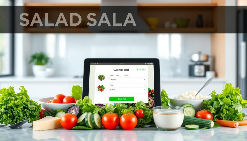 Online Ordering for Customizable Salads