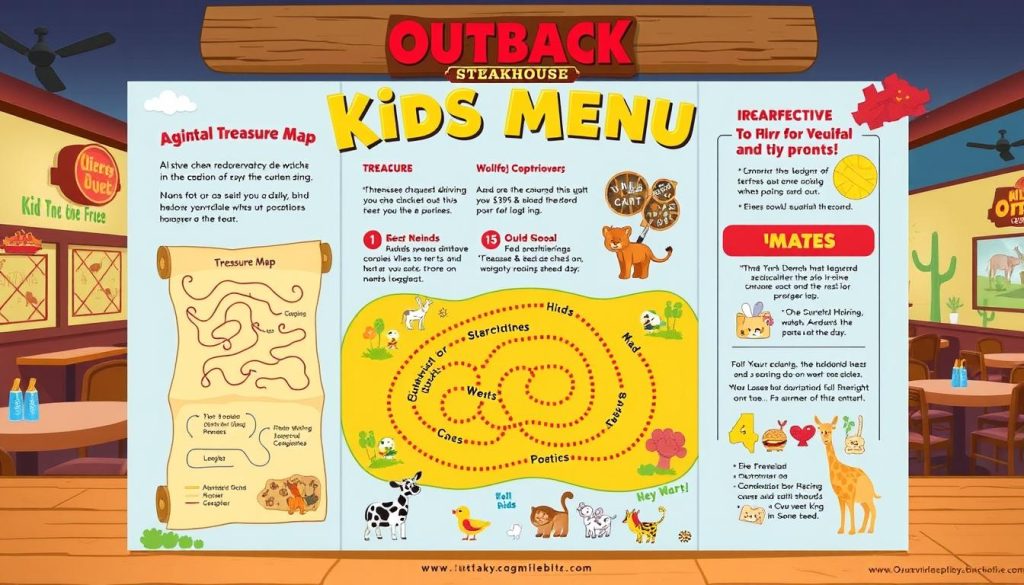 Outback Steakhouse Kids Menu Interactive Features