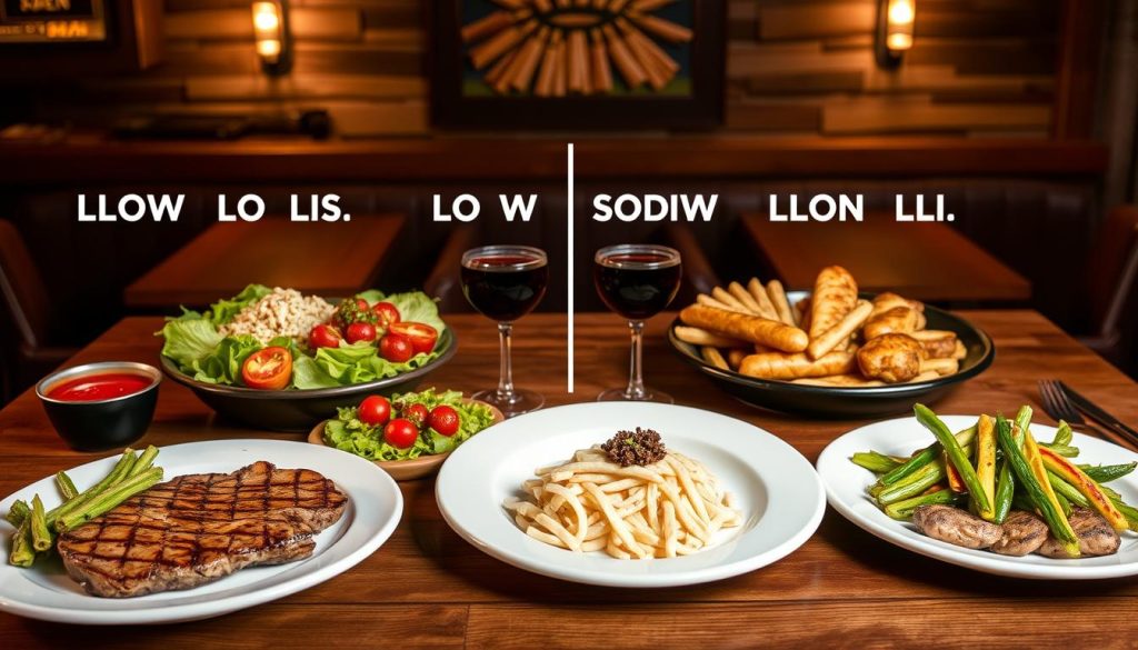 Outback Steakhouse Low Sodium Menu Comparison