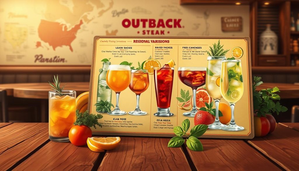 Outback Steakhouse Regional Drink Pricing