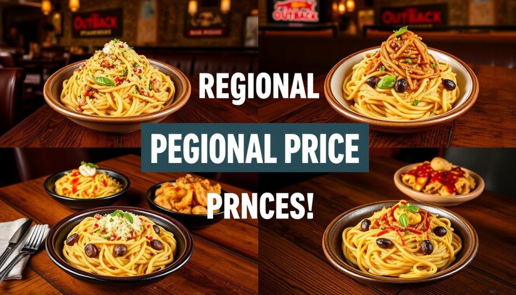 Outback Steakhouse Regional Pasta Pricing Variations