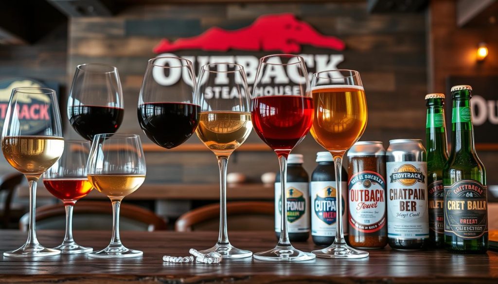 Outback Steakhouse Wine and Craft Beer Selection