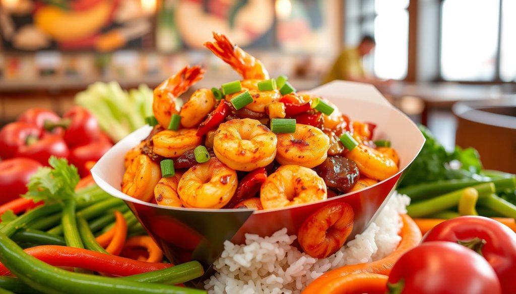 Panda Express Black Pepper Shrimp Seasonal Dish