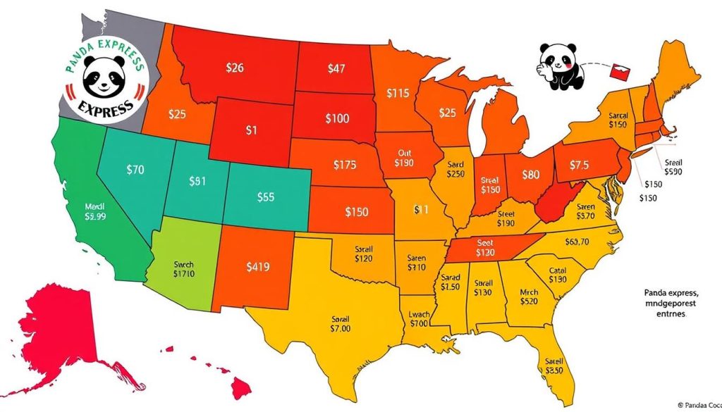 Panda Express Regional Pricing Map