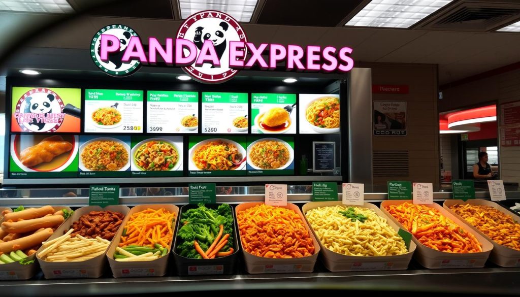 Panda Express drive thru chinese food nutrition guide