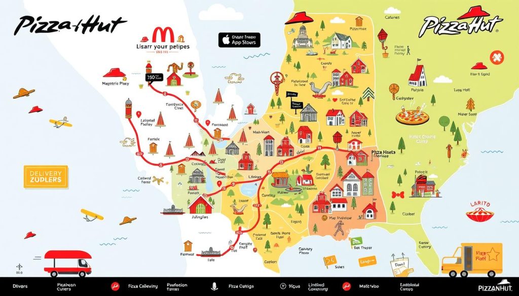 Pizza Hut Catering Delivery Map