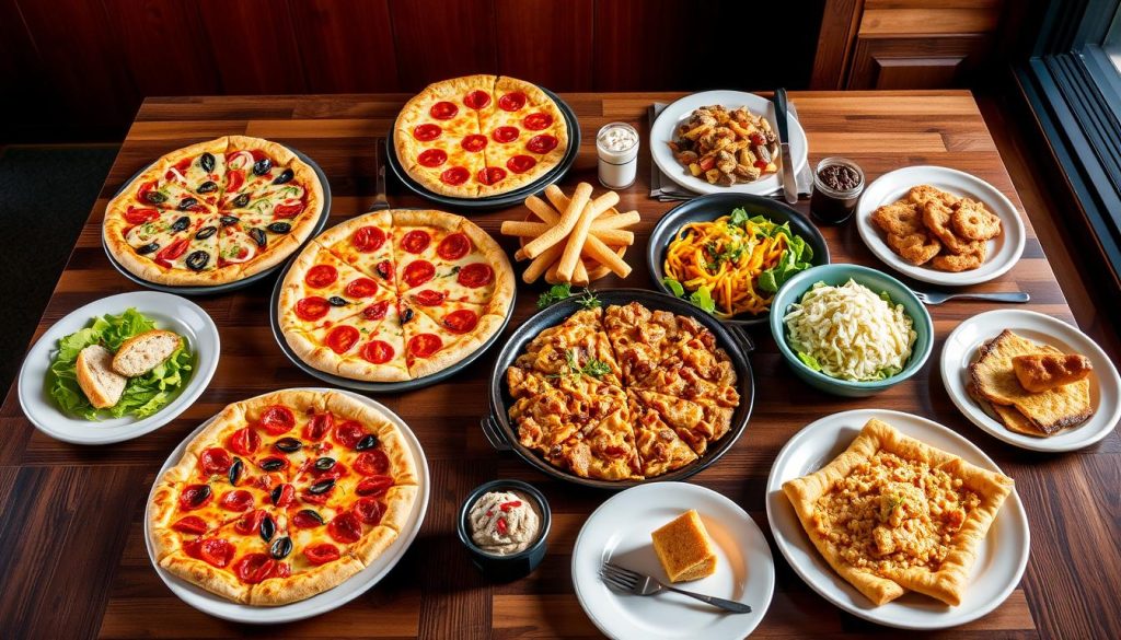 Pizza Hut Dinner Menu Spread